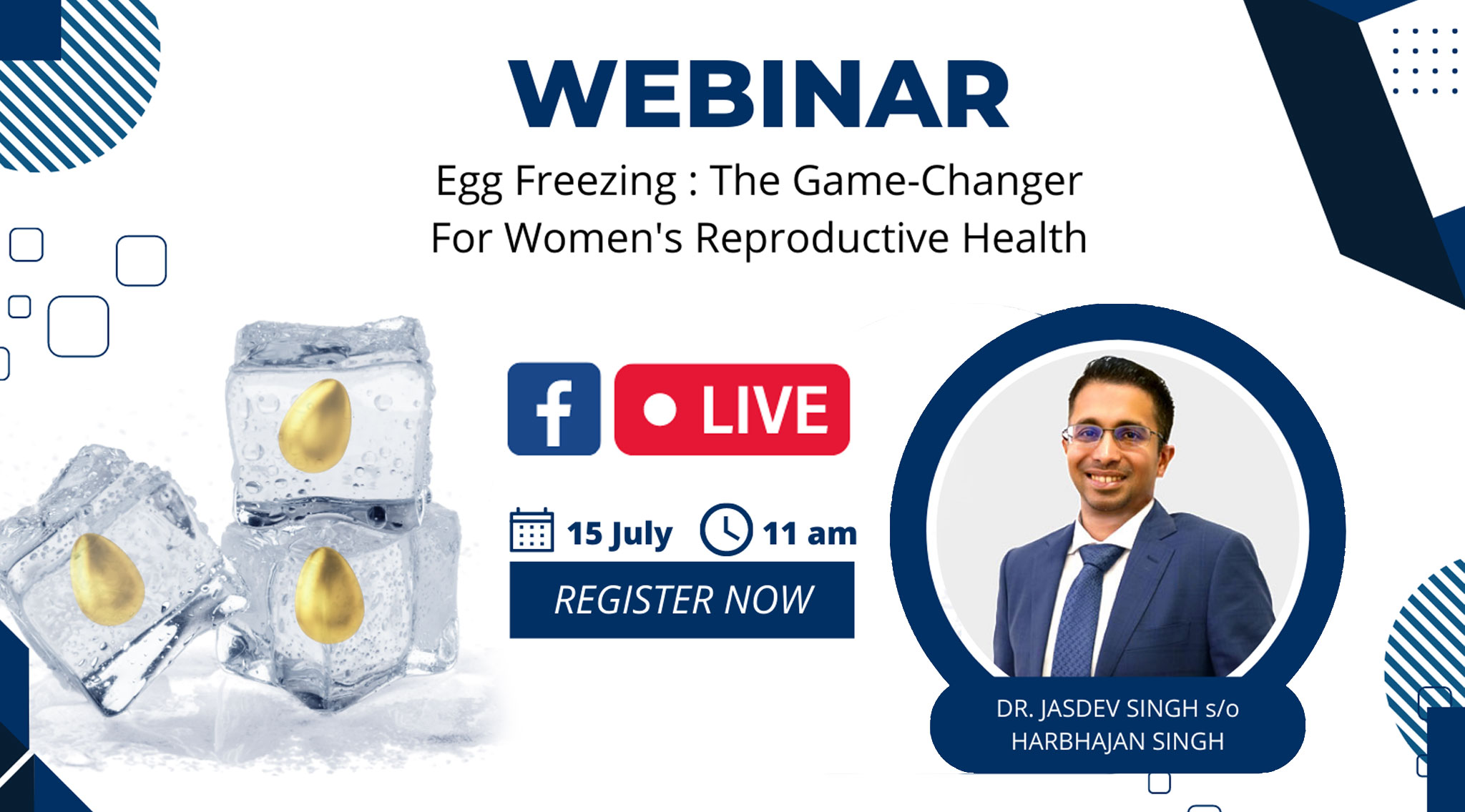 Fertility Forum July 15, 2023 - Webinar with Dr. Jasdev Singh