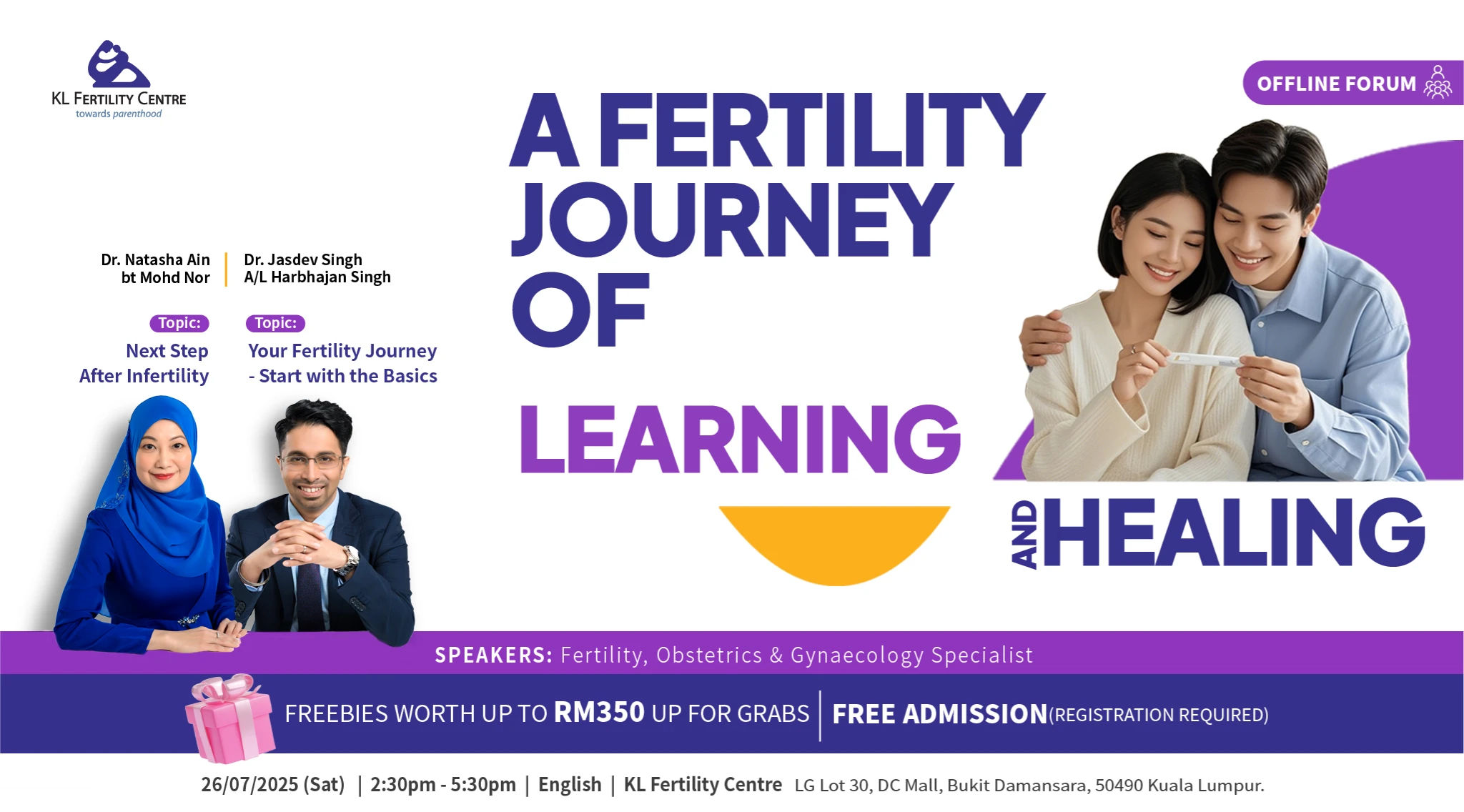 Fertility Forum July 26, 2025 - Dr. Natasha & Dr. Jasdev Singh