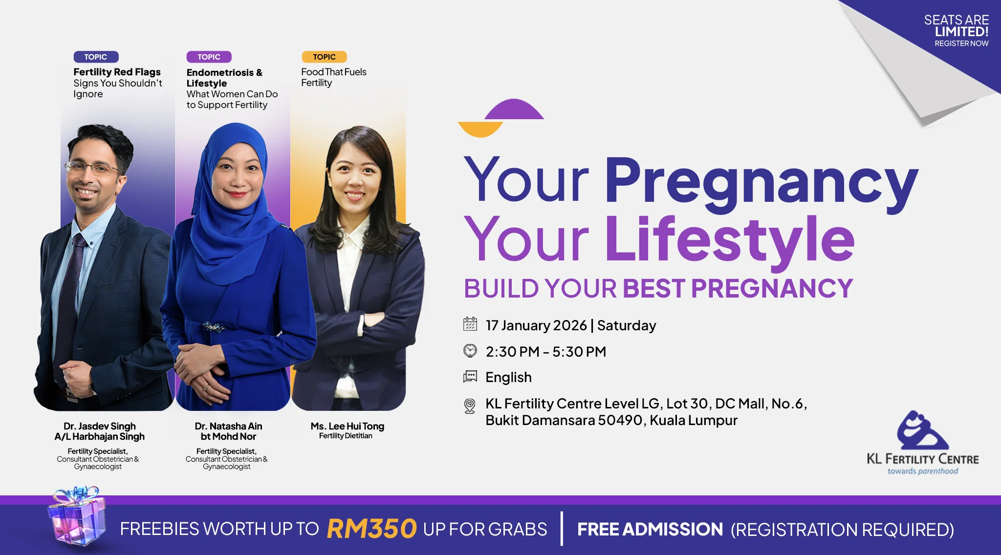Fertility Forum January 17, 2026 – Dr Jasdev, Dr Natasha Nor & Ms Lee Hui Tong